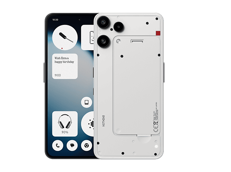 REACONDICIONADO Seminuevo Muy bueno Móvil - Nothing Phone (3a) Lite, Blanco, 128 GB, 8 GB RAM, 6.77 " AMOLED flexible, MediaTek Dimensity 7300 Pro 5G