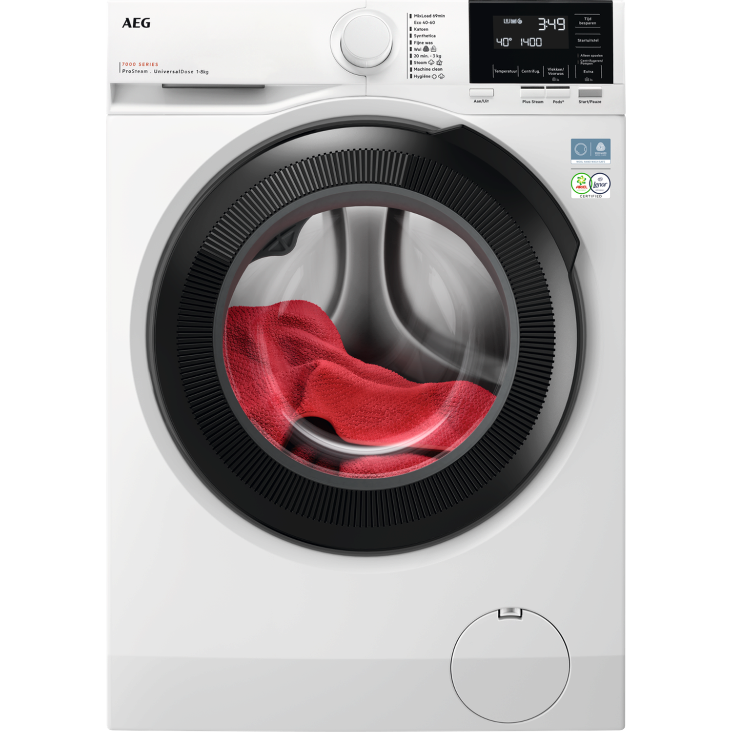 AEG LR7386UD4 Wasmachine 8 kg 1600 rpm 76 dB (8 kg, 1600 rpm, A)