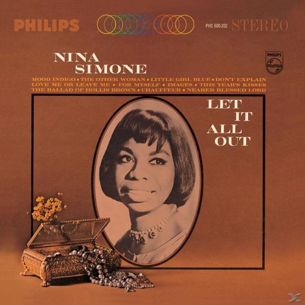 Nina Simone album borító ékszerdobozzal és gyöngyökkel.