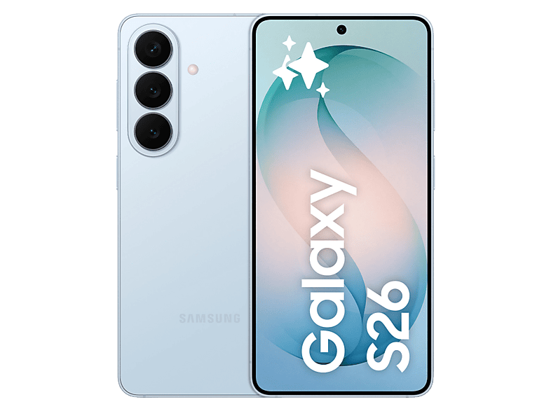 Móvil - Samsung Galaxy S26, Azul Cielo, 512 GB, 12 GB RAM , 6.3" FHD+, Exynos 2600, 4300 mAh, Android 16