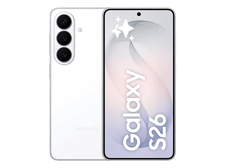Móvil – Samsung Galaxy S26, Blanco, 512 GB, 12 GB RAM , 6.3″ FHD+, Exynos 2600, 4300 mAh, Android 16