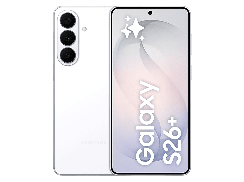 Samsung Galaxy S26+, Blanco, 512 GB, 12 GB RAM, 6.7 QHD+, Exynos 2600, 4900 mAh, Android 16