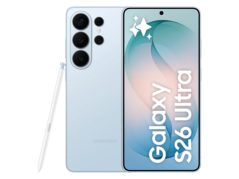 Samsung Galaxy S26 Ultra, Azul Cielo, 1 TB, 16 GB RAM, 6.9 QHD+, Qualcomm Snapdragon 8 Elite Gen 5, 5000 mAh, Android