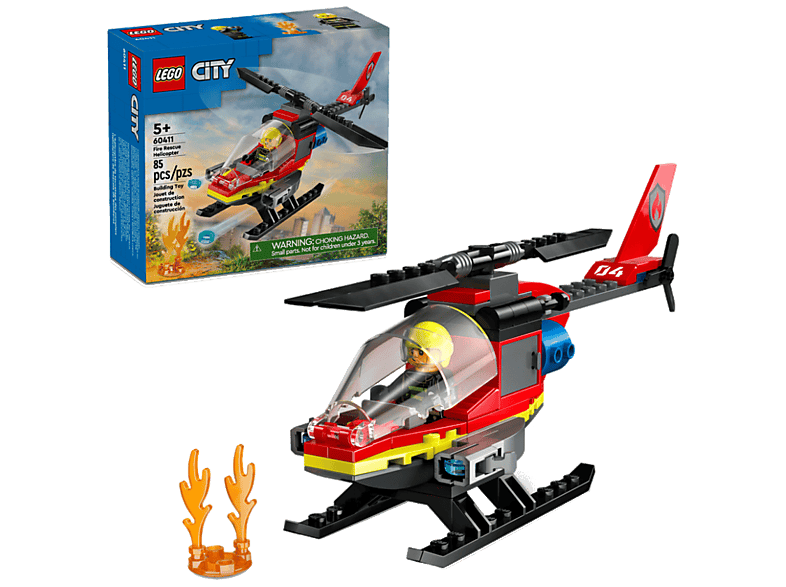 Klocki LEGO City Strażacki helikopter ratunkowy (60411)