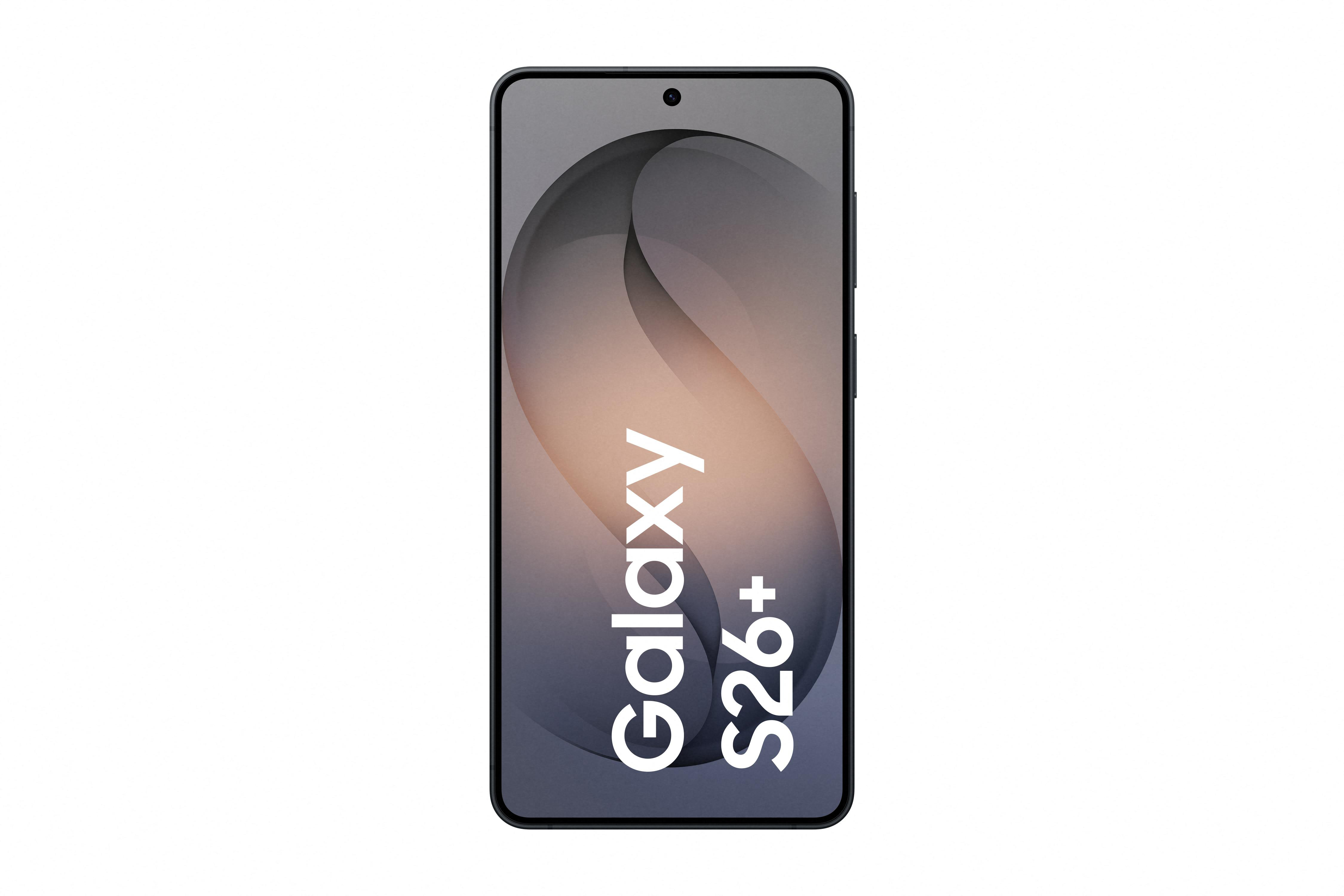Ein schwarzes Smartphone mit dem Text 