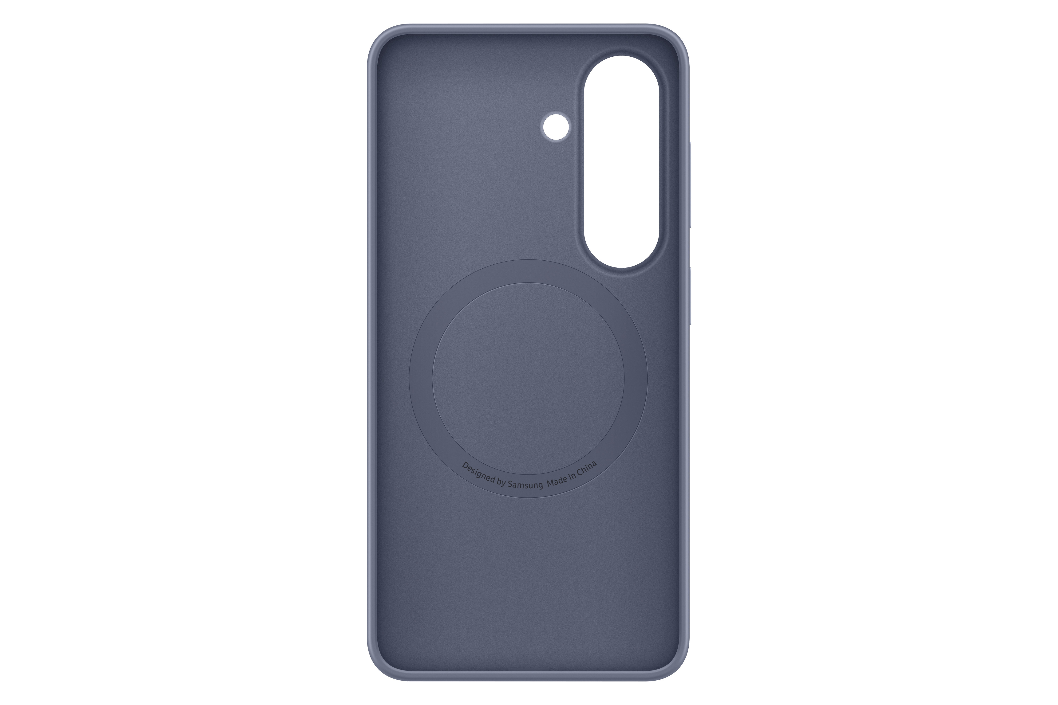 Graues Handycover mit Ring und Aussparung für Kamera.