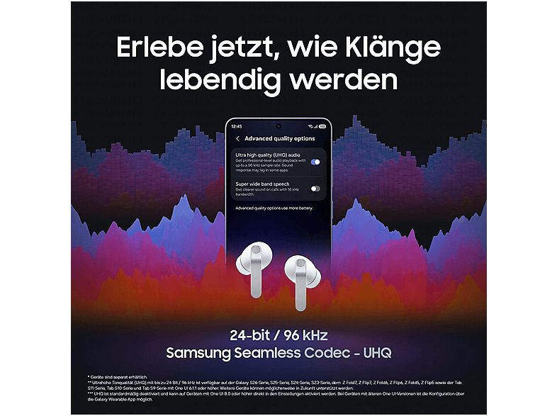 Thumbnail - SAMSUNG Galaxy Buds4 Pro, In-ear Kopfhörer Bluetooth Schwarz