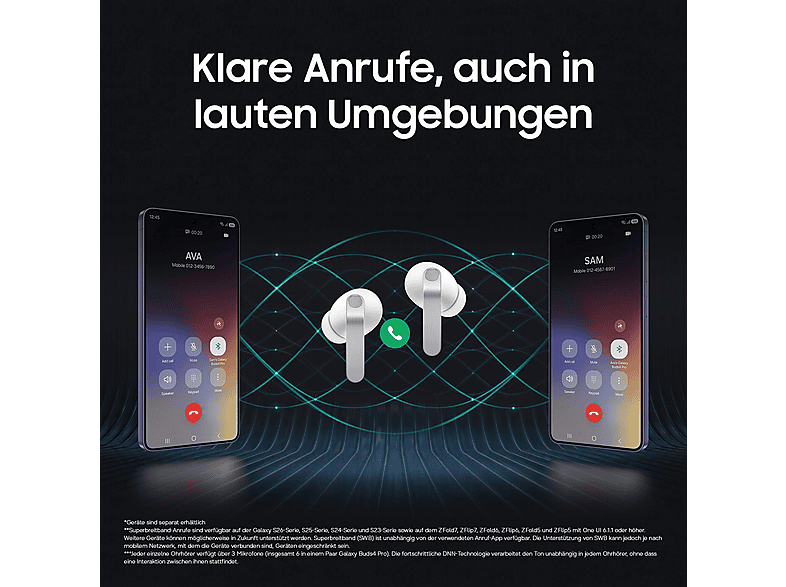 Thumbnail - SAMSUNG Galaxy Buds4 Pro, In-ear Kopfhörer Bluetooth Schwarz