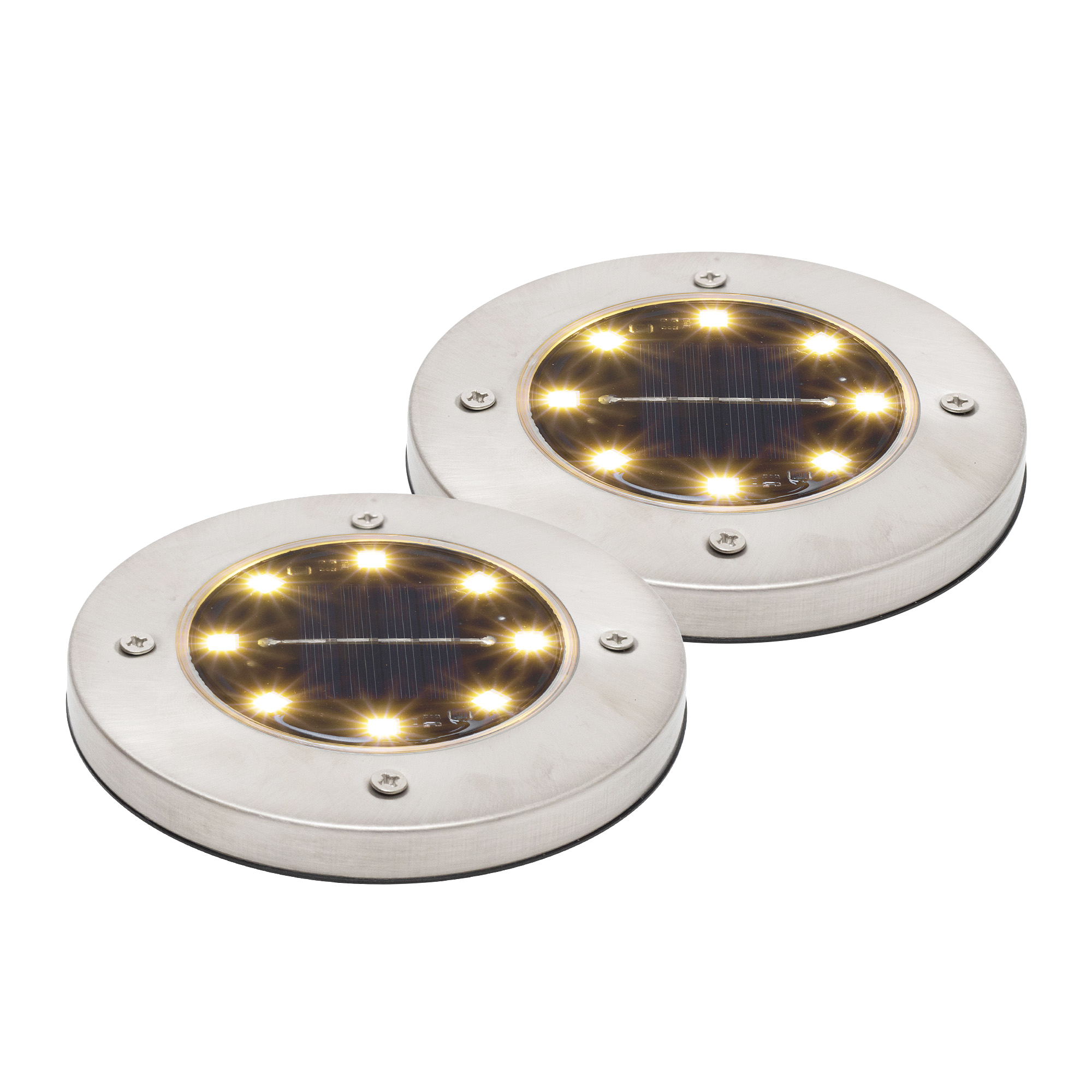 HOME Napelemes LED kerti lámpa, akkumulátor, melegfehér, 2 db (MX626WW)