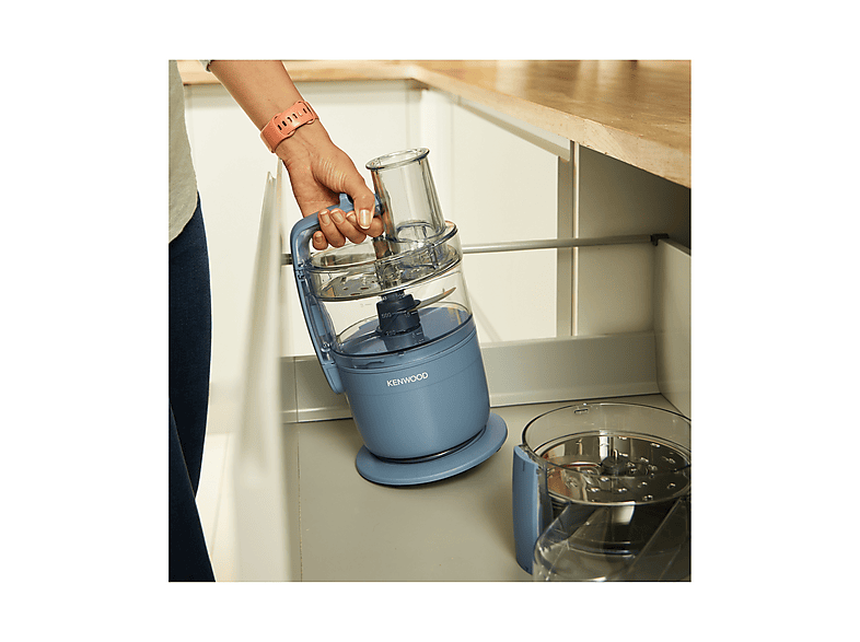 Kenwood FDP 23.140 GY MultiPro Go Kompakt Food Prozessor Storm Blue (Rührschüsselkapazität: 1,3 l, 900 Watt) — Foto 5 von 5