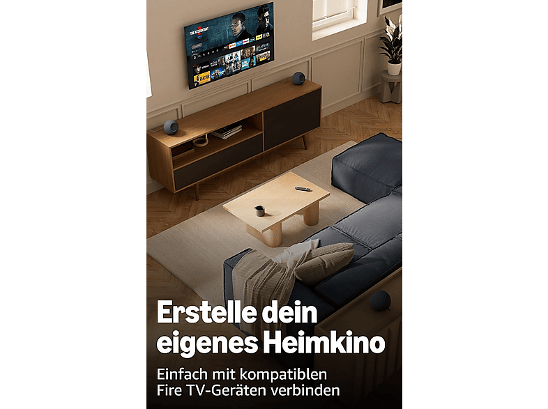 Amazon Echo Studio (neueste Generation), kompaktes Design, mit immersivem 3D-Audio und Dolby Atmos, Weiß; Smart Speaker — Foto 2 von 5