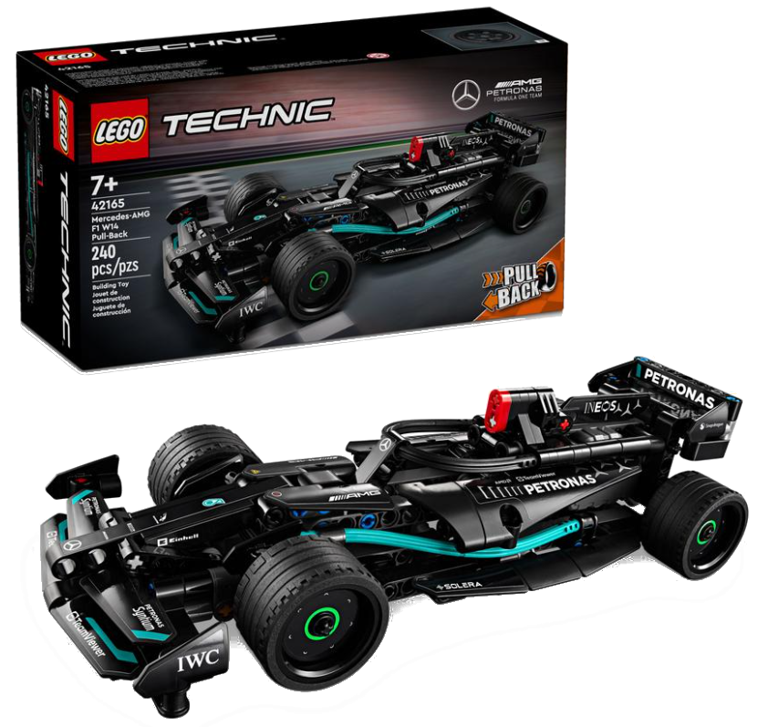 Zestaw samochodu wyścigowego LEGO Technic Mercedes-AMG F1 W14.