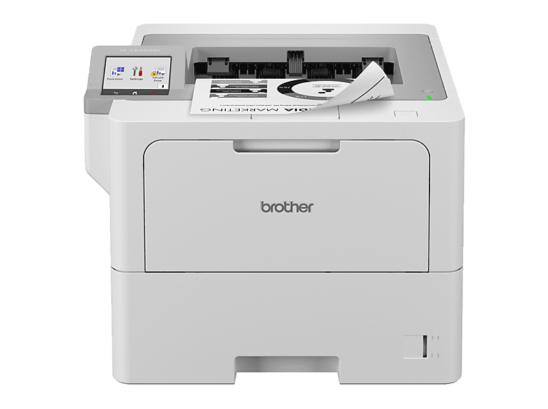 Brother HL-L6410DN, Monocromo, Rred Cableada y WiFi Opcional, 50ppm, Blanco