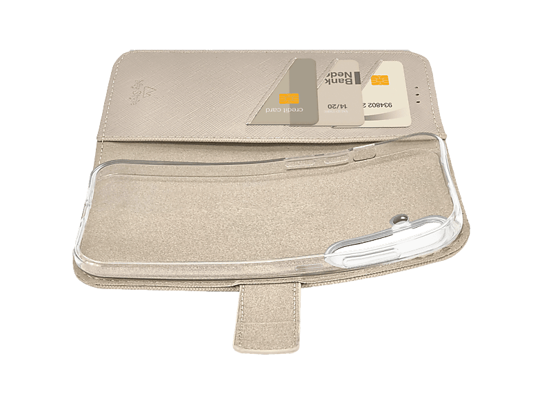Étui Portefeuille Mystyle Flex pour Samsung S26 Taupe Chaud