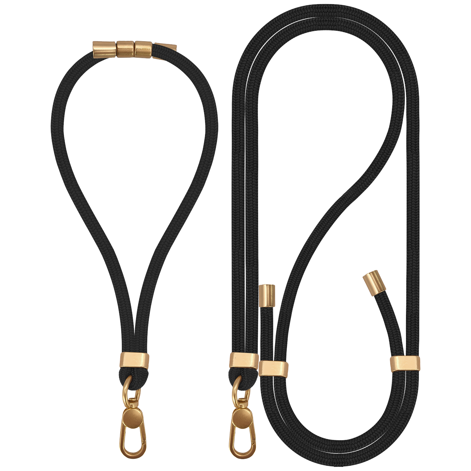MYSTYLE Body & Wrist (2-Pack) Lanyard Set Telefoonhoesje Universeel Black afbeelding