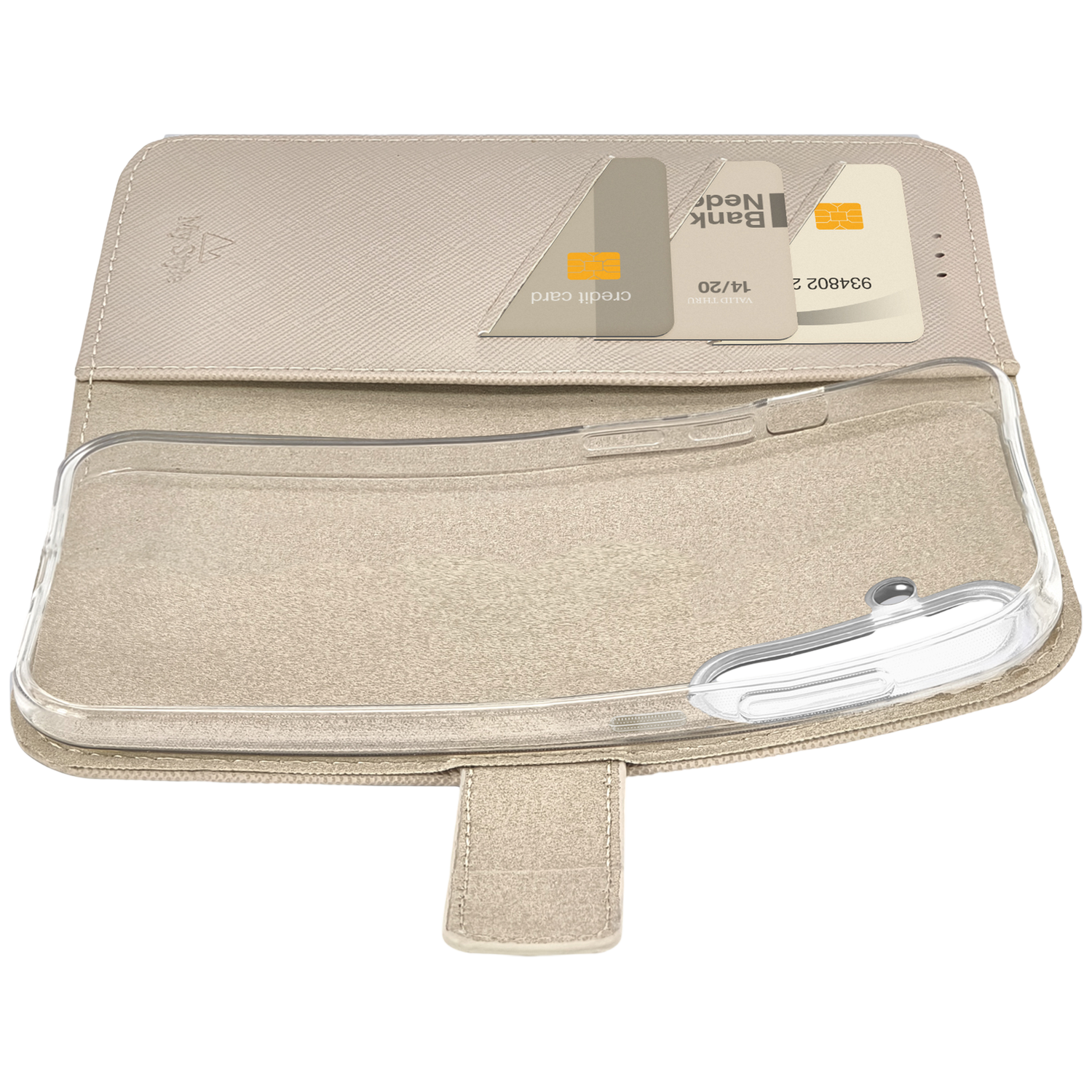 MYSTYLE Flex Wallet Telefoonhoesje voor Samsung S26+ Warm Taupe afbeelding