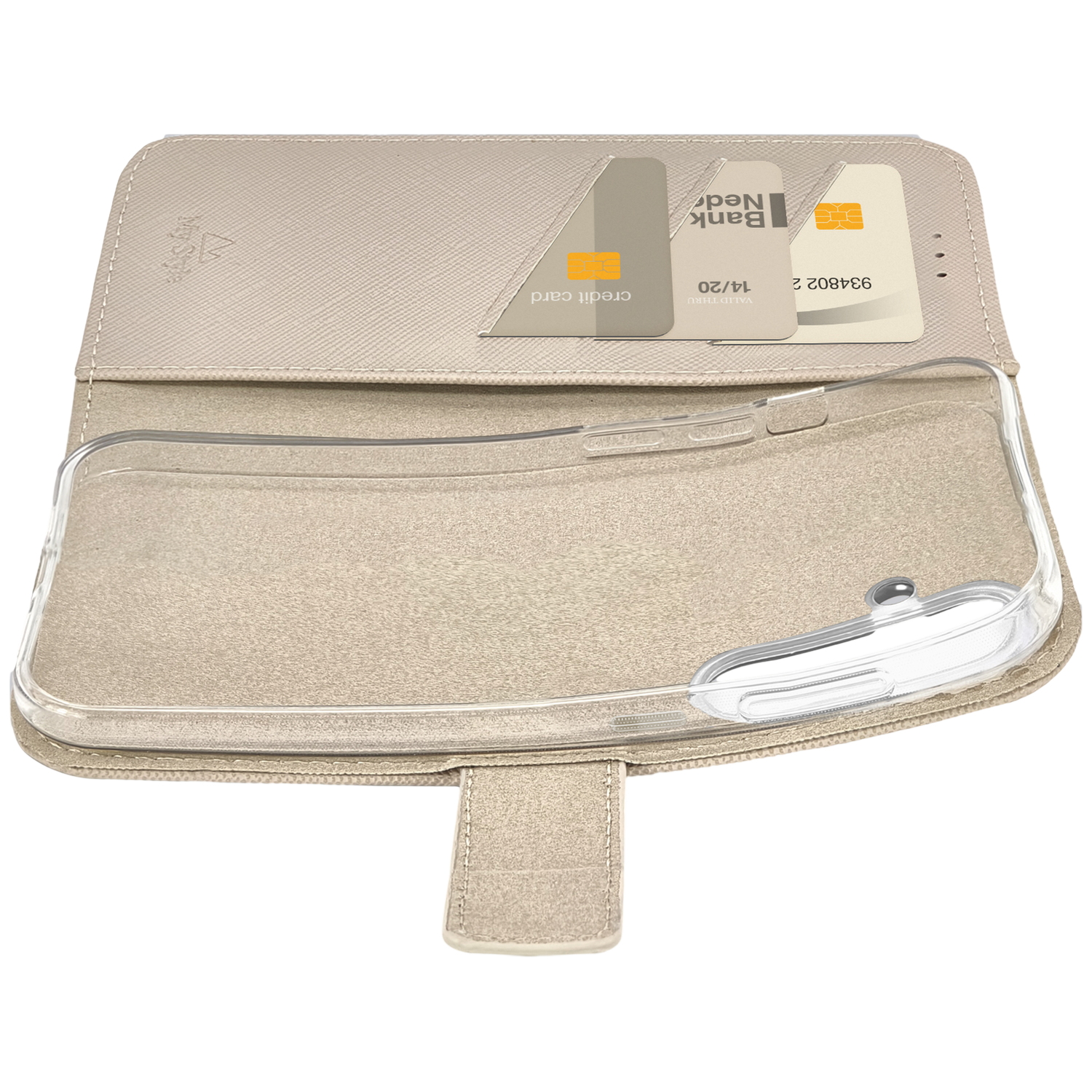 MYSTYLE Flex Wallet Telefoonhoesje voor Samsung S26 Ultra Warm Taupe afbeelding