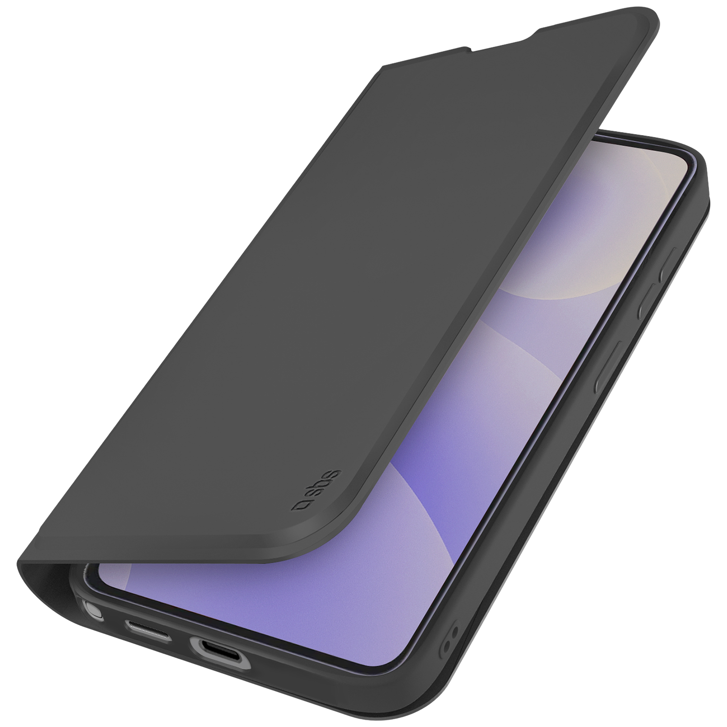 SBS Wallet Smooth Cover Telefoonhoesje voor Samsung Galaxy S26 Ultra Zwart afbeelding
