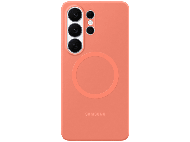 Coque Silicone Magnétique Samsung pour Galaxy S26 Ultra Rouge