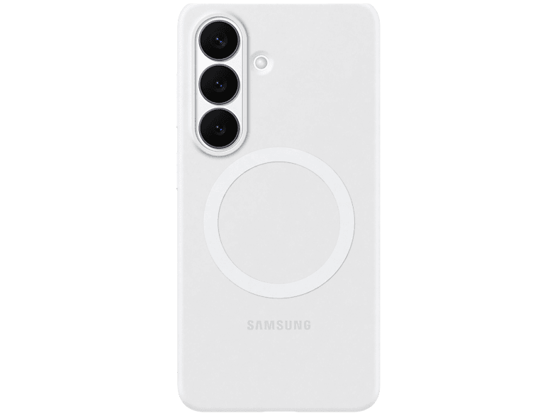 Coque Samsung Silicone Magnet pour Galaxy S26 Blanc