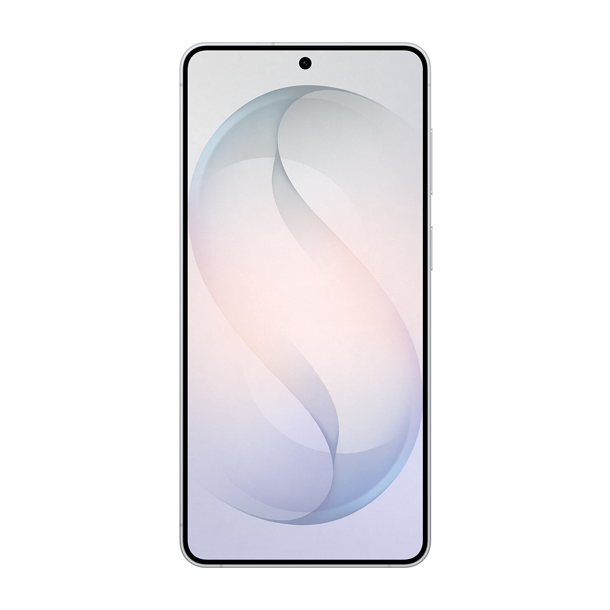 Pastel tonlarda soyut bir arka plana sahip akıllı telefon.