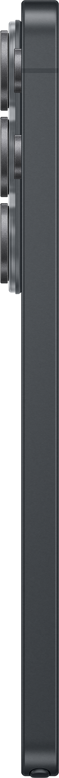 Appareil rectangulaire noir avec trois objectifs sur son côté gauche.