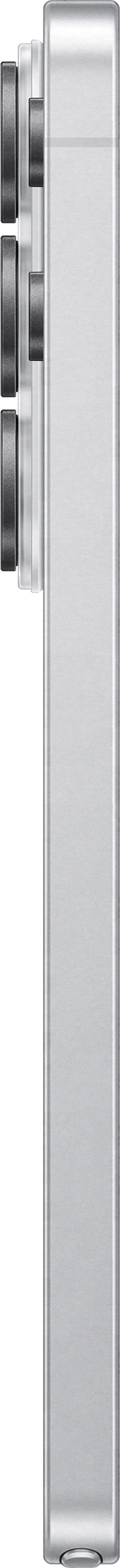 Une clé USB argentée avec des capuchons noirs sur ses connecteurs.