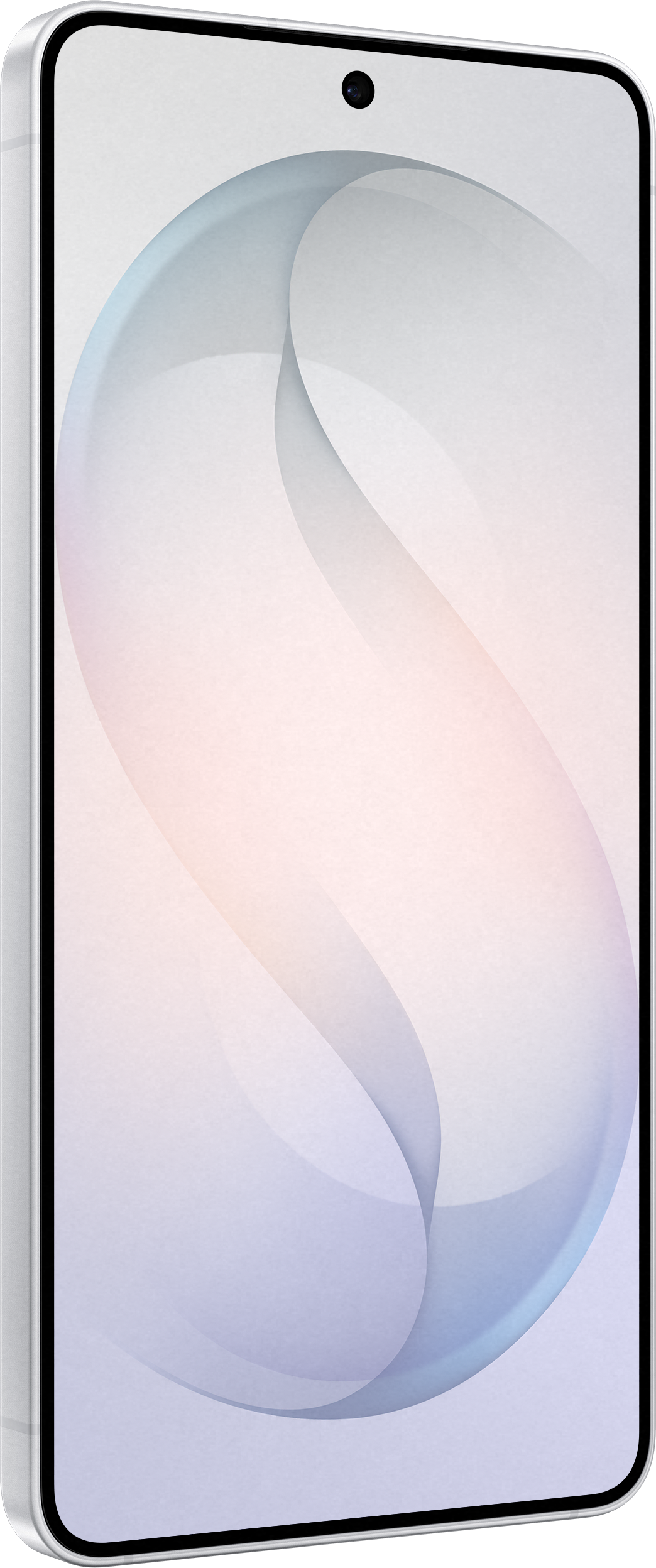 Un smartphone affichant un motif ondulé stylisé sur son écran.