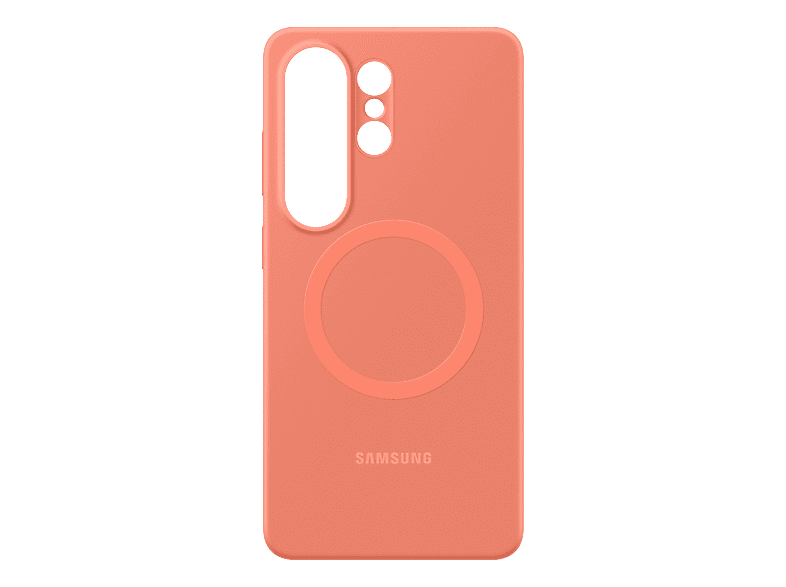 SAMSUNG Silicone Magnet Case, Backcover, Samsung, Galaxy S26 Ultra, Coralred