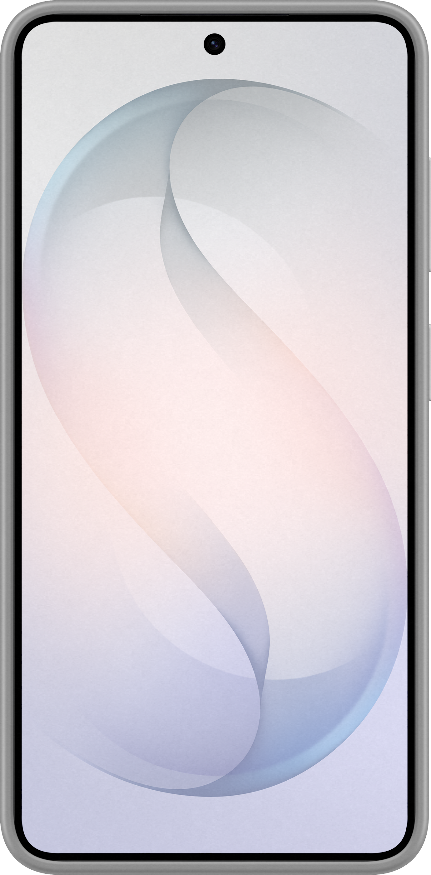 Uno smartphone con uno sfondo astratto sui toni pastello.