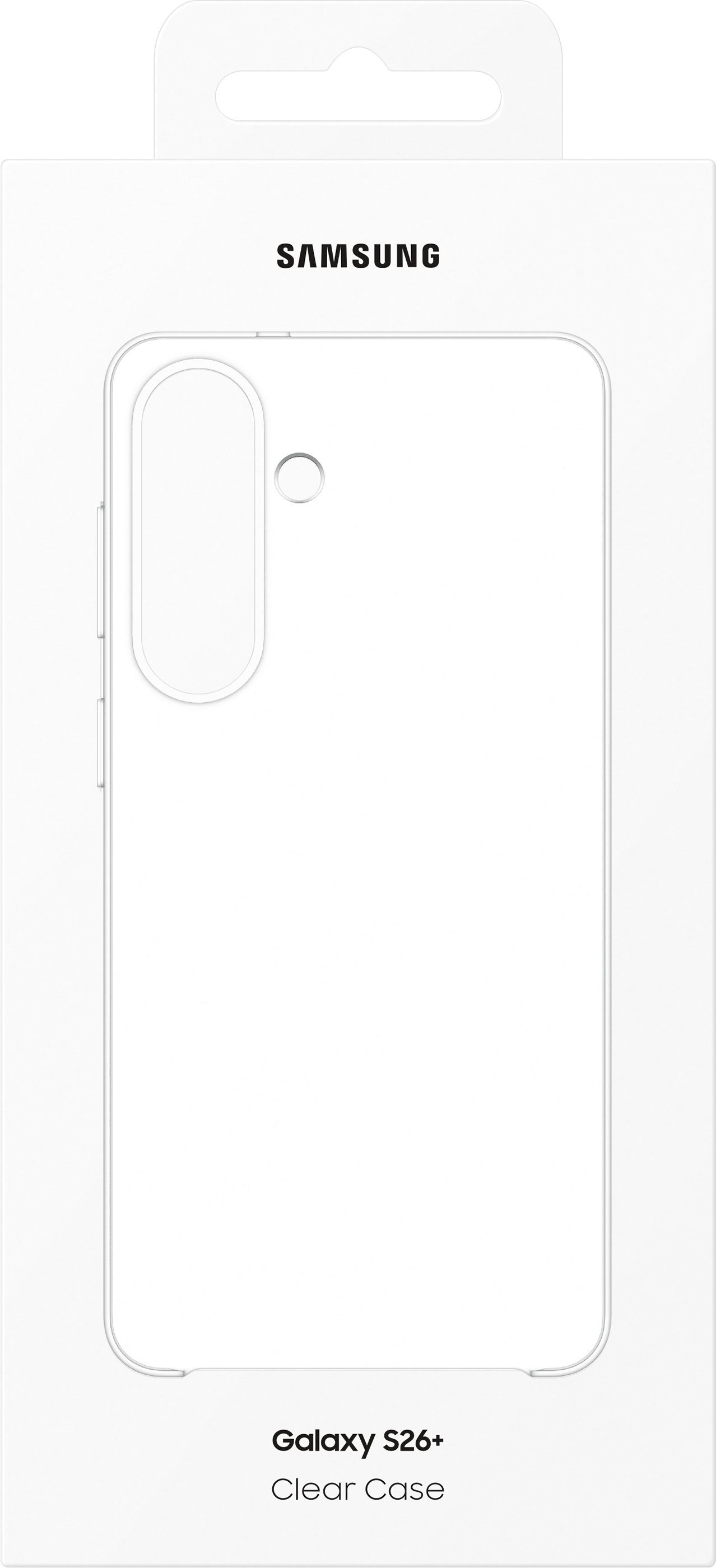 Confezione per Samsung Galaxy S26+ Clear Case con disegni lineari.