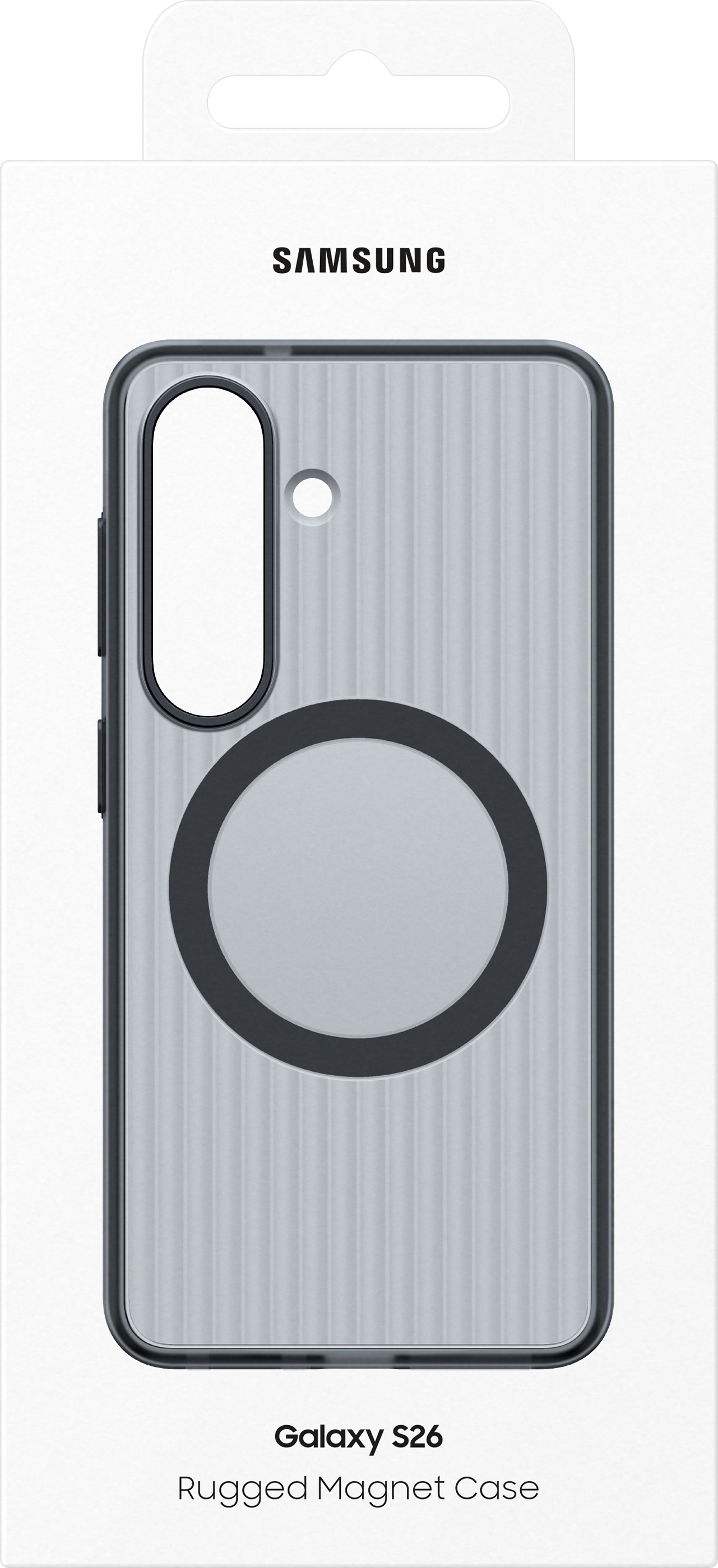 Custodia magnetica robusta Samsung Galaxy S26 in confezione.