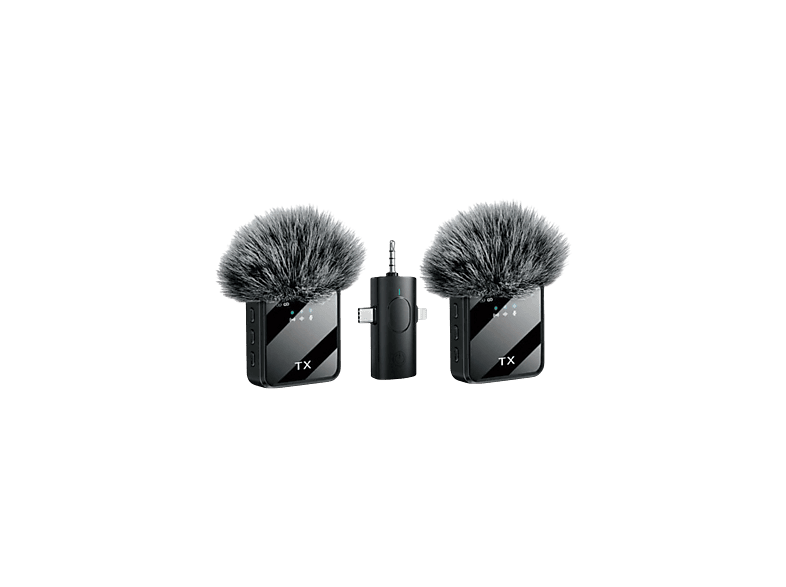 DAYTONA K9-Y2 3 in 1 Kablosuz Tüylü Lightning 3.5 mm Mikrofon