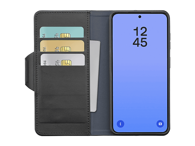 Funda móvil - CellularLine Book Agenda, Para Samsung Galaxy S26 Ultra, Con tapa, Tarjetero, Cierre magnético, Negro