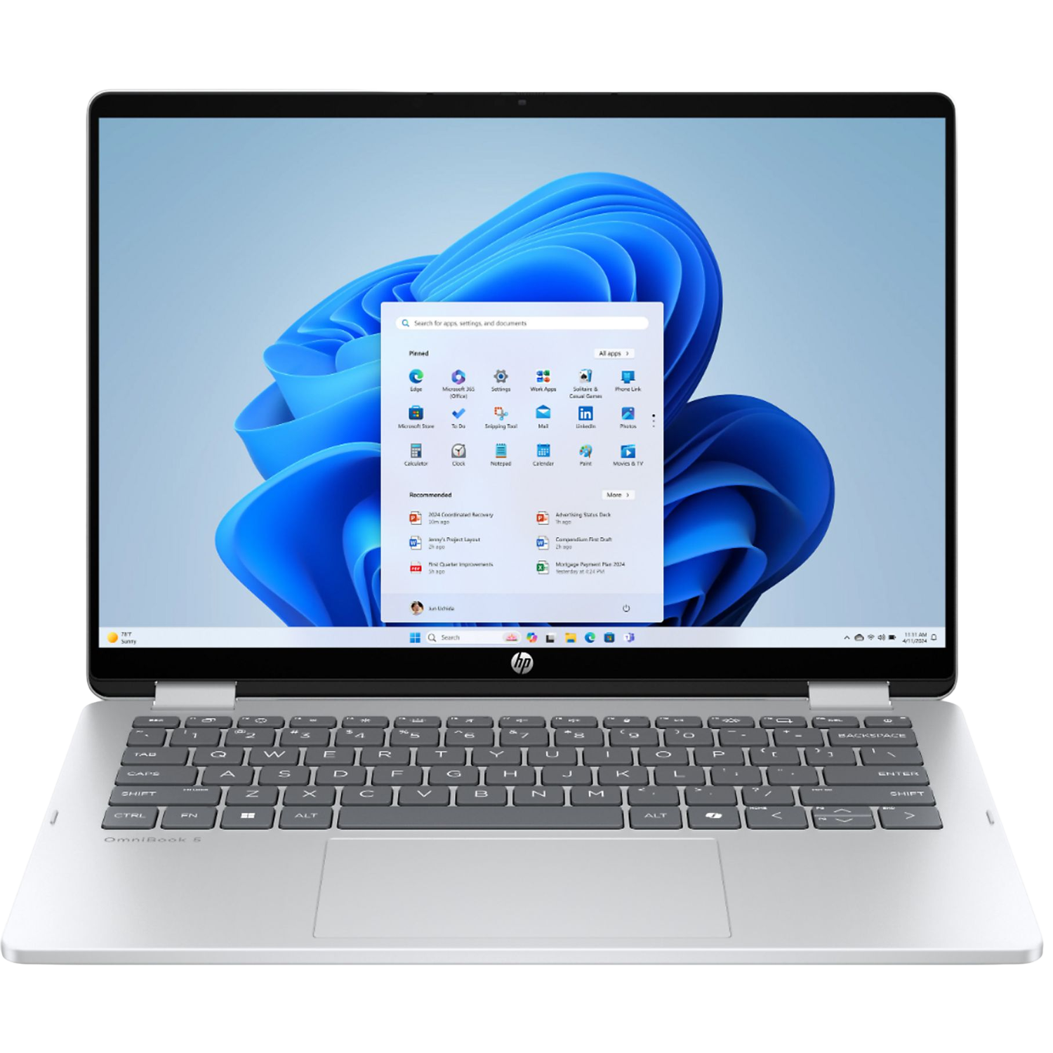 HP Omnibook 5 Flip 14-fp0075nd - 14 Inch 2k Intel Core 7 150u 16 Gb 512 Arc™ Onboard Graphics afbeelding