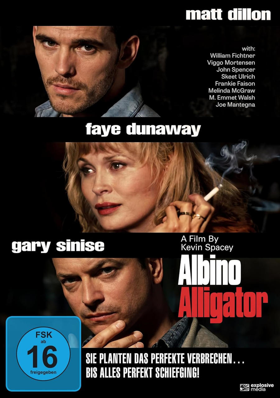 Filmplakat mit Porträts von Matt Dillon, Faye Dunaway und Gary Sinise.