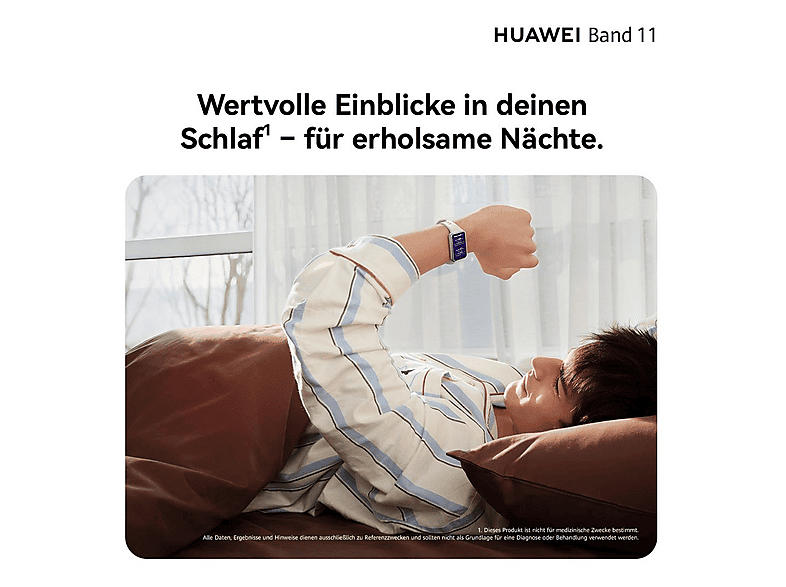 Thumbnail - HUAWEI Band 11, Smartwatch, 120-190 mm, Lila