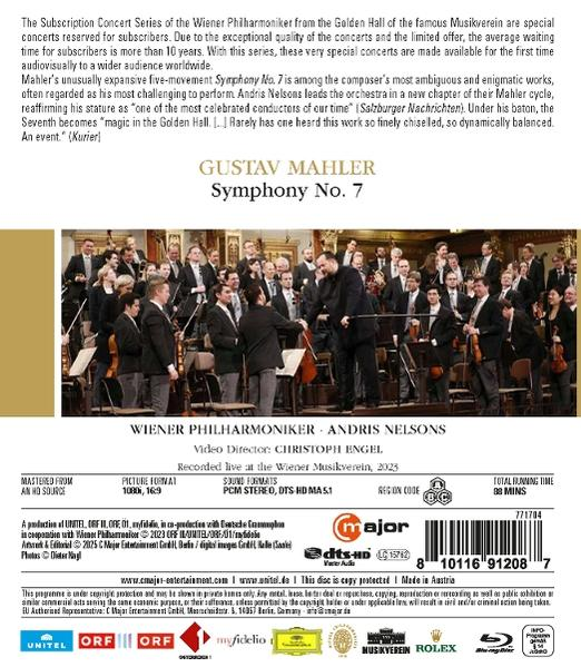 Gustav Mahler Symphonie Nr. 7 mit Wiener Philharmonikern, dirigiert von Andris Nelsons.