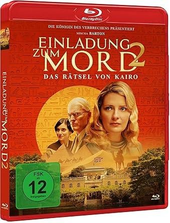 Blu-ray-Hülle mit "Einladung zum Mord 2", drei Personen, Wüste und Gebäude.