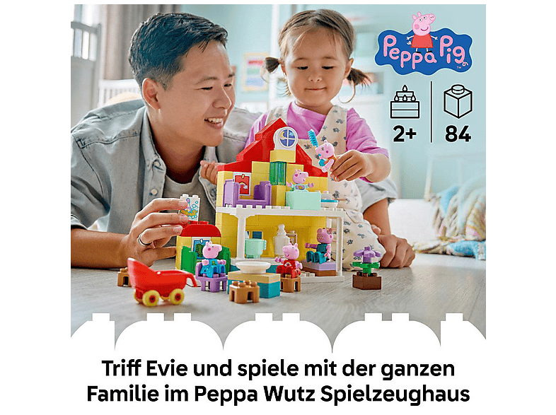 LEGO DUPLO Peppa Pig 10467 Familienhaus Bausatz, Mehrfarbig