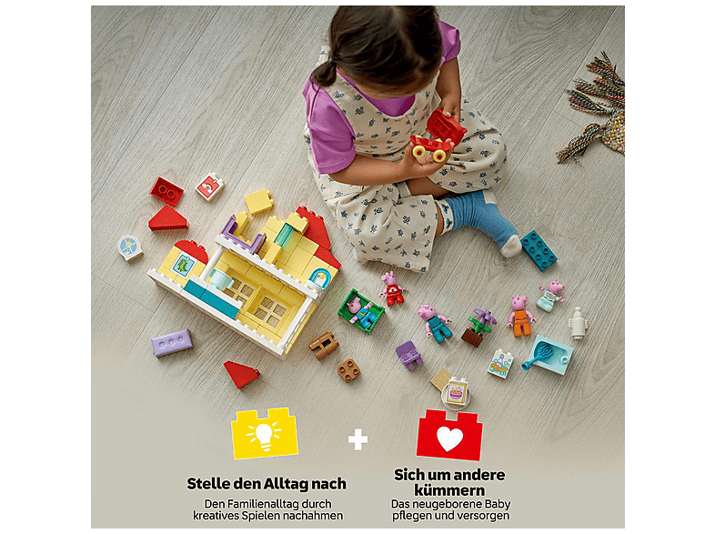 LEGO DUPLO Peppa Pig 10467 Familienhaus Bausatz, Mehrfarbig
