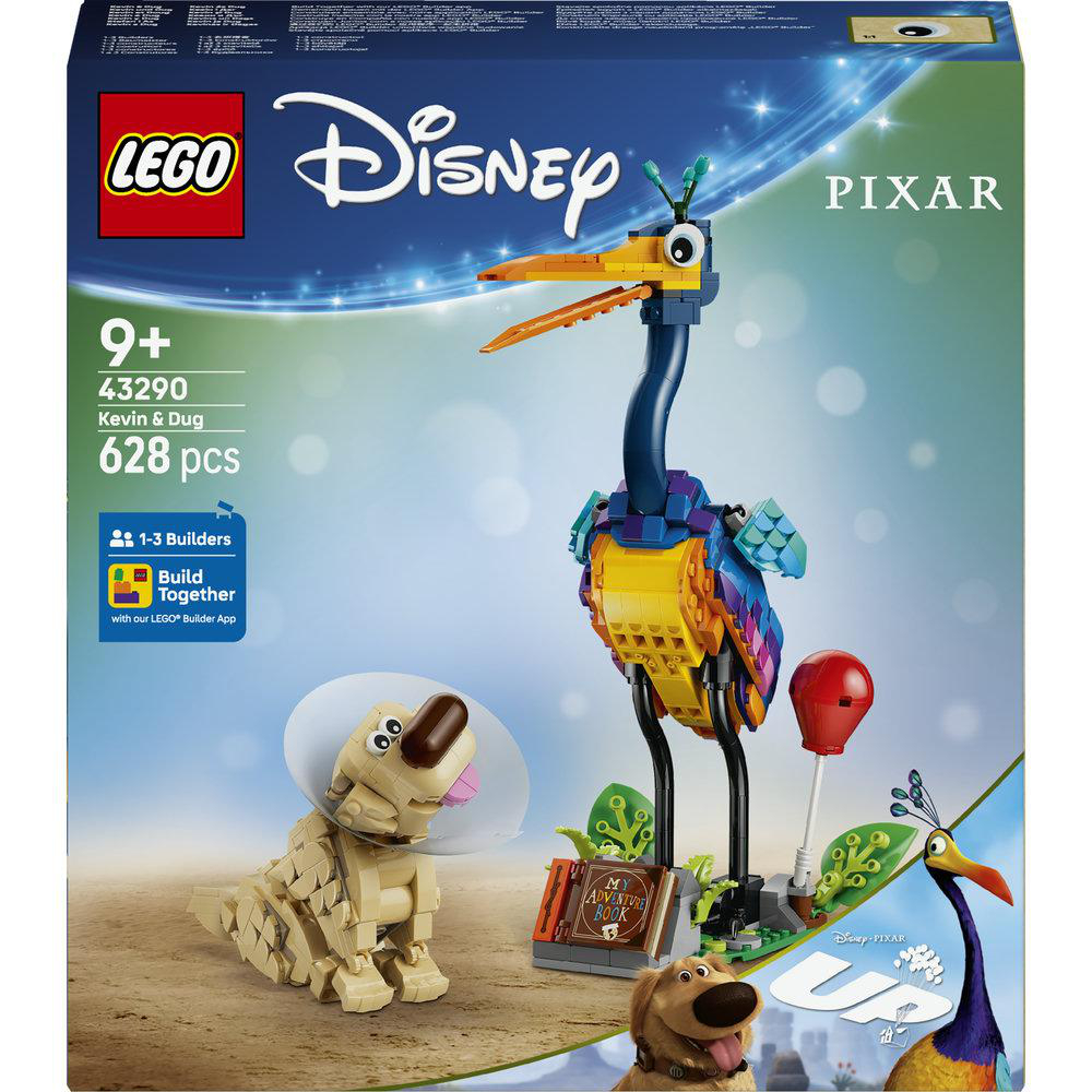 LEGO-Set: Kevin & Dug aus Disney/Pixar's Up mit Figuren und Buch.