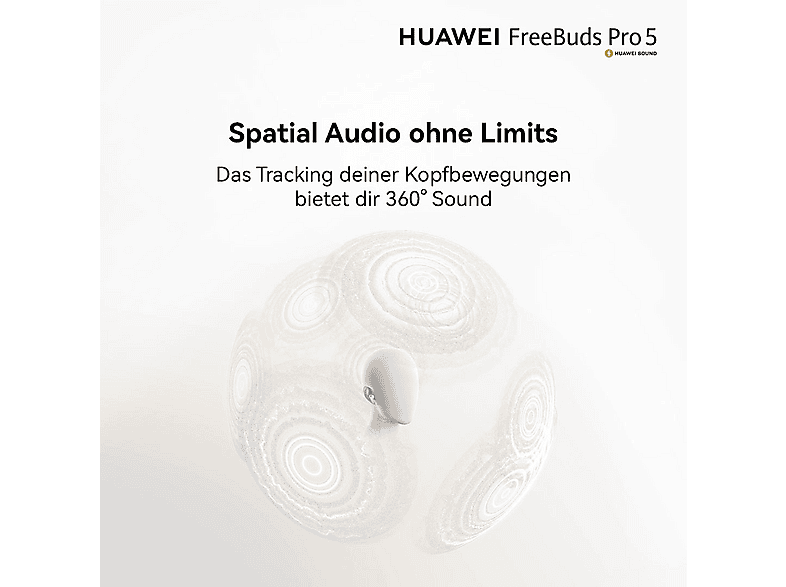 Huawei FreeBuds Pro 5, True Wireless Kopfhörer, Weiß — Foto 4 von 5