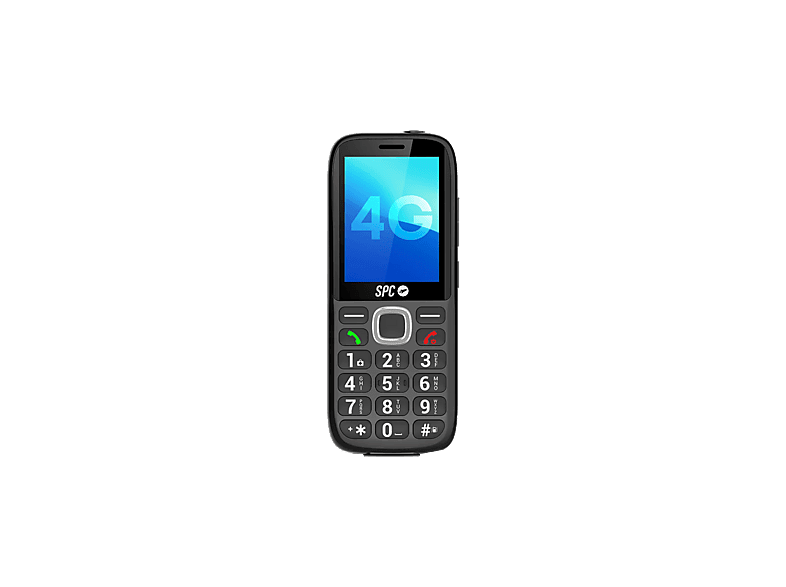 Móvil - SPC Fortune 2 Max, Negro, 48MB, 1250 mAh, Pantalla MAX de 2.4", Para Mayores, 4G, Botón SOS, Radio FM, 7 días Autonomía