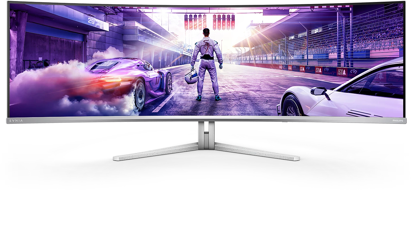 PHILIPS Evnia 49M2C8900/00 48,9'' Ívelt DQHD 240 Hz 32:9 QD-OLED Gamer Monitor