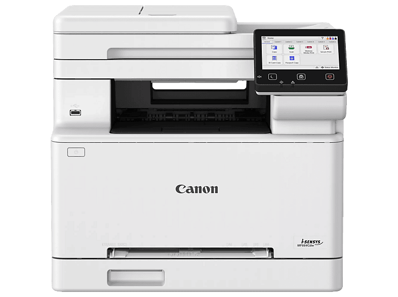 CANON MF664CDW, WLAN, Weiß, Farblaser-Multifunktionsdrucker, Einzelpatronen, WLAN, Duplexeinheit (für beidseitigen Druck), A4, A5, Weiß