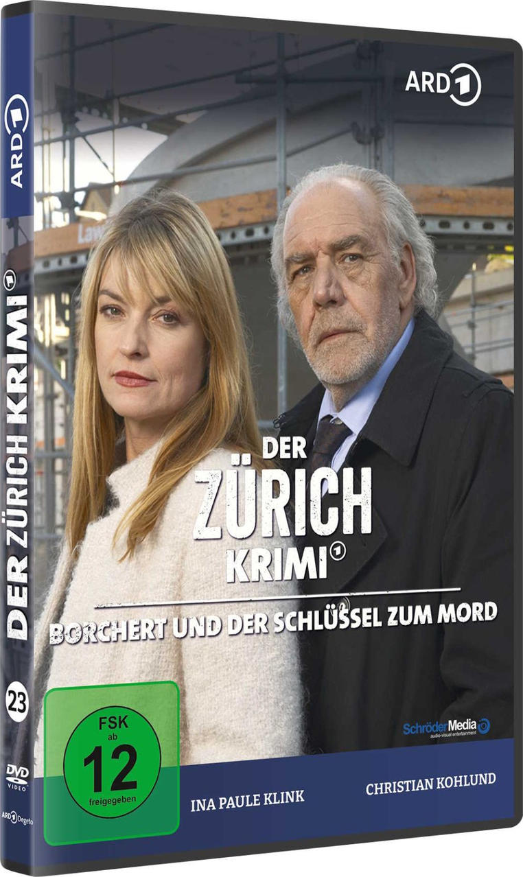 DVD-Cover: Frau und Mann blicken ernst. Titel: Der Zürich Krimi.