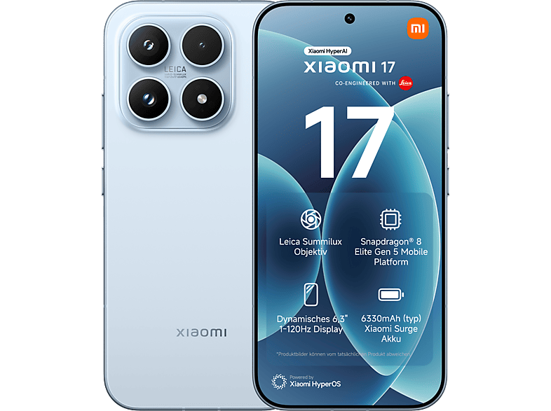 Xiaomi 17, 512 GB, Ice Blue, Dual SIM