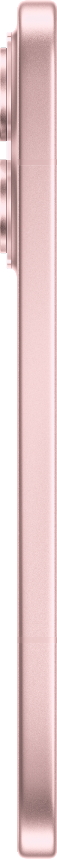 Roségoldenes Smartphone-Gehäuse mit zwei Kameralinsen auf der linken Seite.