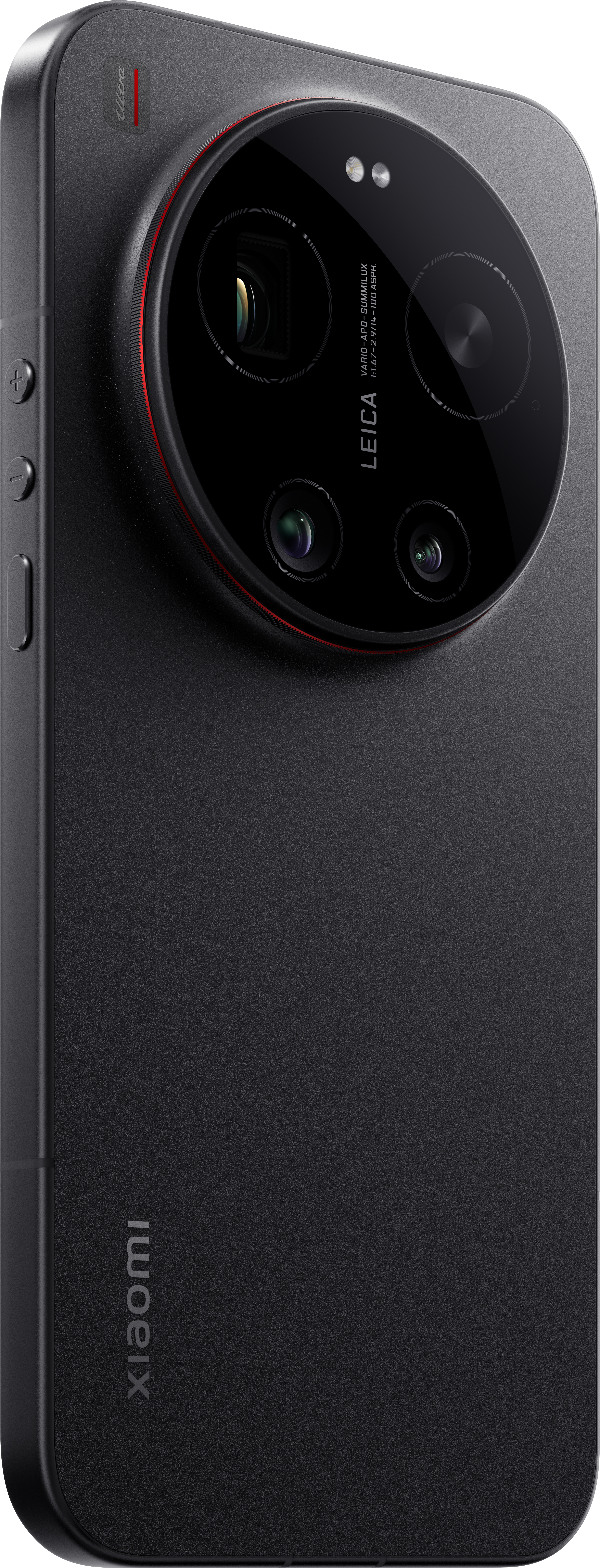 Schwarzes Smartphone mit Leica-Kamera und "Ultra"-Schriftzug.